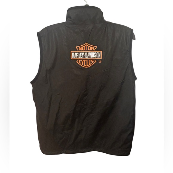 NWT Harley-Davidson gray and black fleece vest Teens 14-16 - Picture 4 of 10